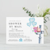 Invitation Douche par Baby shower postal (Debout devant)