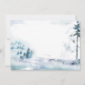 Invitation Douche par courrier | Baby shower de Noël d'hiver (Dos)