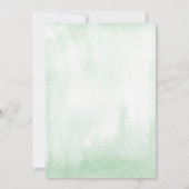 Invitation Douche par courrier baby shower tropical vert or (Dos)