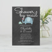 Invitation Douche Par Courrier Longue Distance Parachute (Debout devant)