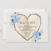 Invitation Douche par courrier Rustique Valentines Jour garço (Devant)