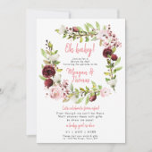 Invitation douche par la poste à partir de l'invitation baby (Devant)