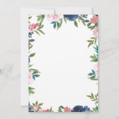 Invitation douche par la poste de l'ours lointain bleu baby s (Dos)