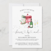 Invitation Douche par la Poste | Douche de Mariée de Noël Hiv (Devant)