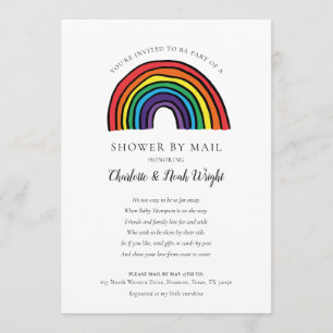 Invitation Douche par la poste Sprinkle de longue distance
