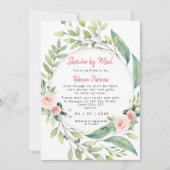 Invitation douche par mail afar floral nuptiale (Devant)