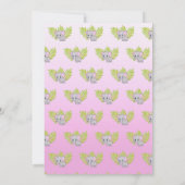 Invitation Douche Par Mail Bébé Fille Rose en ligne (Dos)