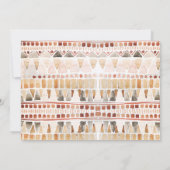 Invitation Douche par Mail C'est un garçon tribal jungle verd (Dos)