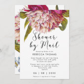 Invitation douche par mail douche à la nuptiale virtuelle fle (Devant / Derrière)