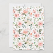 Invitation Douche par Mail Dusty Rose Floral Wreath Bridal (Dos)