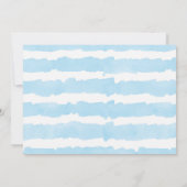 Invitation Douche par Mail Moderne Valentines bleu blanc garç (Dos)