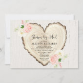 Invitation Douche par mail Rustic Valentines Jour fille bébé (Devant)