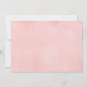 Invitation Douche par papillon postal baby shower floral girl (Dos)