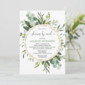 Invitation Douche par voie postale baby shower sans distincti (Debout devant)