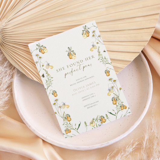 Invitation Douche parfaite florale