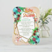 Invitation Douche pour bébé bimbo (Debout devant)