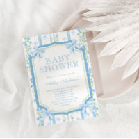 Douche pour bébé floral à la main avec chou