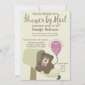 Invitation Douche pour bébé par courrier Teddy Bear (Devant)