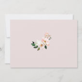 Invitation Douche pour bébé rose pâle rose et élégant (Dos)