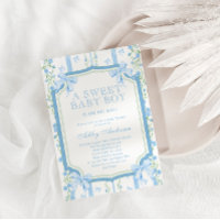 Douche pour bébé vintage avec chou