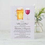 Invitation Douche pour couples "His and Hers" (Debout devant)
