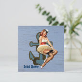 Invitation douche pour la mariée de marin (Debout devant)