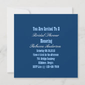 Invitation douche pour la mariée de marin (Dos)