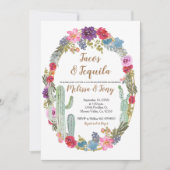 Invitation Douche pour les couples mexicains de tacos et de c (Devant)