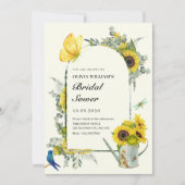 Invitation Douche printanière des tournesols (Devant)