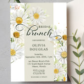 Invitation Douche Romantique de Fleurs de Marguerites et d'Oi