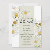 Invitation Douche Romantique de Fleurs de Pâquerette et d'Ois (Devant)