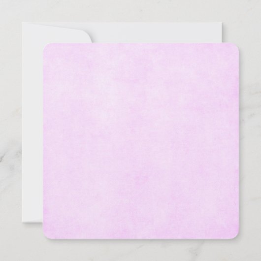 Invitation Douche rose bébé fille (Dos)