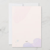 Invitation Douche rose et bleu (Dos)