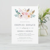 Invitation Douche Rustique Boho Couples (Debout devant)