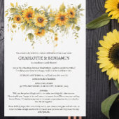 Invitation Douche Rustique Couple Tournesol