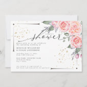 Invitation Douche Rustique Couple's Dusty Green Foliage Invit (Devant)