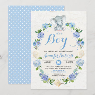 Invitation Douche rustique de garçon d'invitation de baby