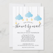 Invitation Douche Rustique Par Courrier Longue Distance Parse (Devant)