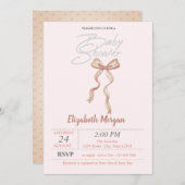 Invitation Douche Tirée À La Main (Devant / Derrière)