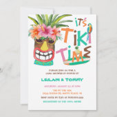 Invitation Douche Tropical Tiki Luau Couples (Devant)