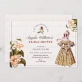 Invitation Douche vintage (Devant / Derrière)