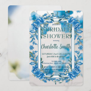 Invitation Douche vintage antique minimaliste tendance