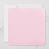 Invitation Douche vintage bébé fille (Dos)