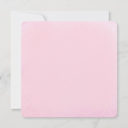 Invitation Douche vintage bébé fille (Dos)