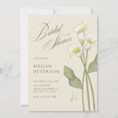 Invitation Douche vintage fleurie (Devant)