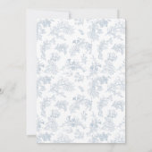 Invitation Douche vintage fleurie (Dos)