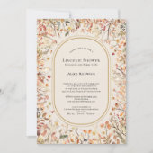 Invitation Douche vintage Rustique Mariage de automne Lingeri (Devant)