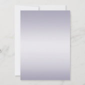 Invitation Douche | Violet Argent Stripes Monogramme (Dos)
