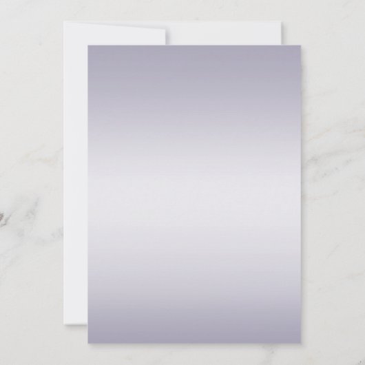 Invitation Douche | Violet Argent Stripes Monogramme (Dos)