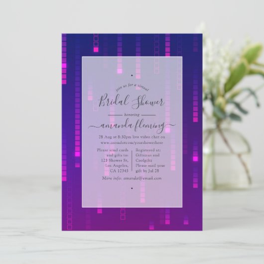 Invitation Douche virtuelle (Debout devant)